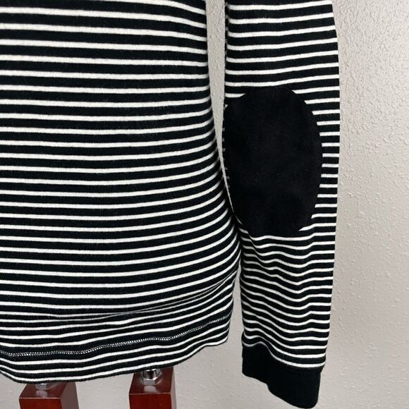 Lauren Ralph Lauren Long Sleeve Black and White Striped Shirt Size L EUC - Picture 7 of 8